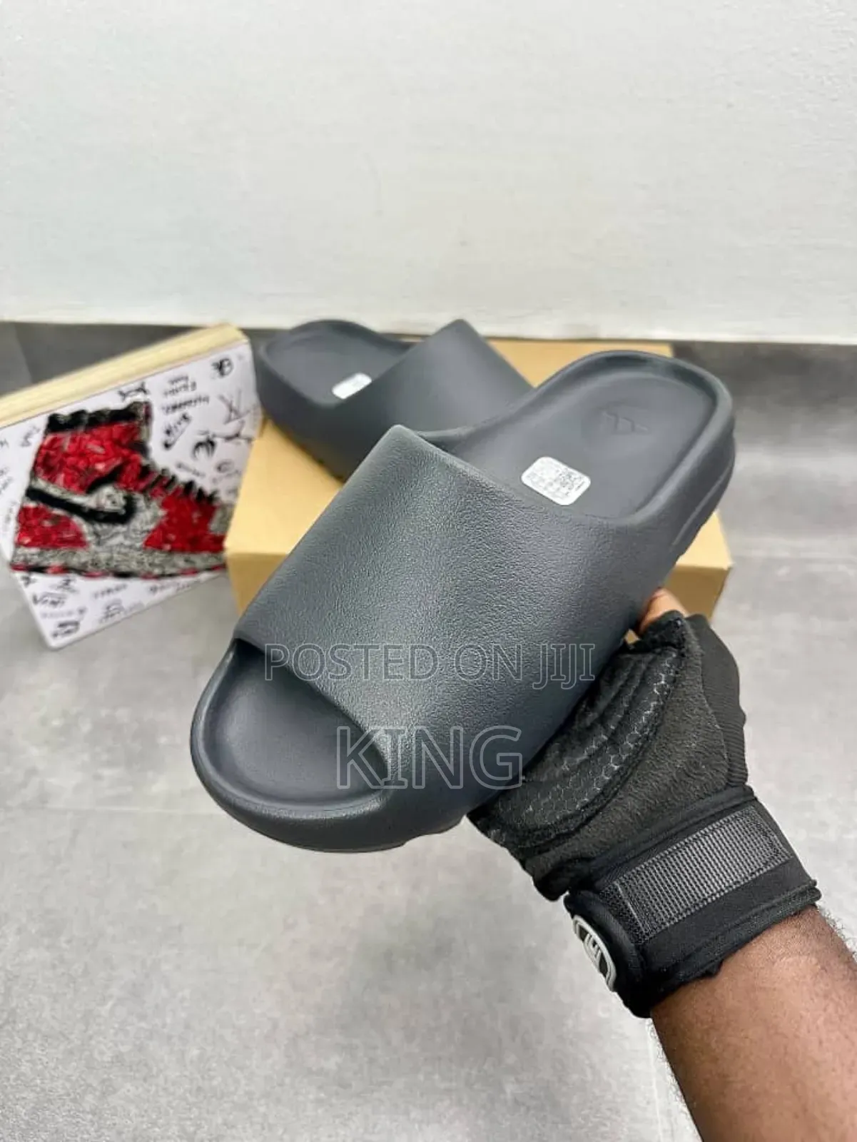 Adidas Black Yeezy Sandals