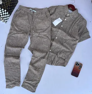 Alpha Linen Full Suit Set.