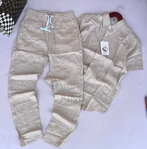 Bold Linen Full Suit Set.