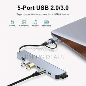 7 In 1 Multi Ports Usb Type C Hub Splitter Adapter Extension Dock