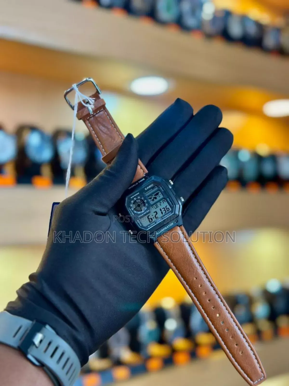 Casio Leather Watch for Men at Favorable Costs