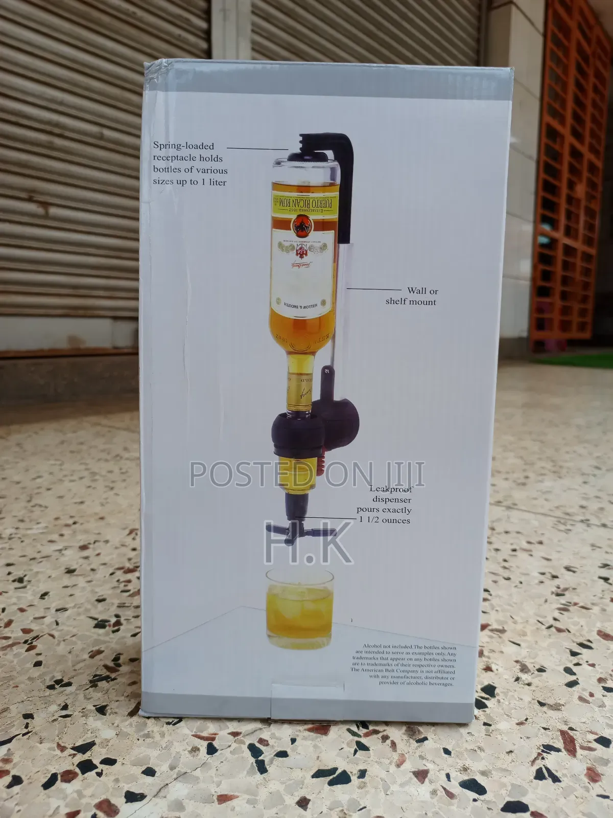Bar Butler Single Shot Liquor Dispenser.
