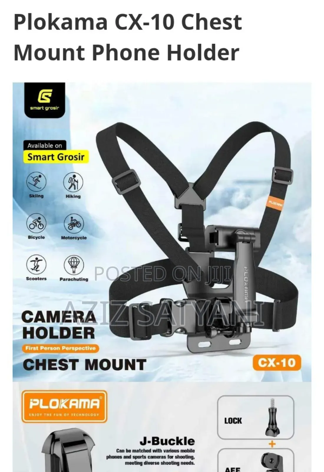 Plokama Cx-10 Chest Mount Camera Holder Chest Support Harness Mount