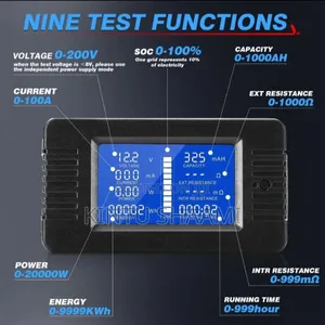 200v 200a Dc Battery Monitor Voltmeter Current Meter For Solar Systems