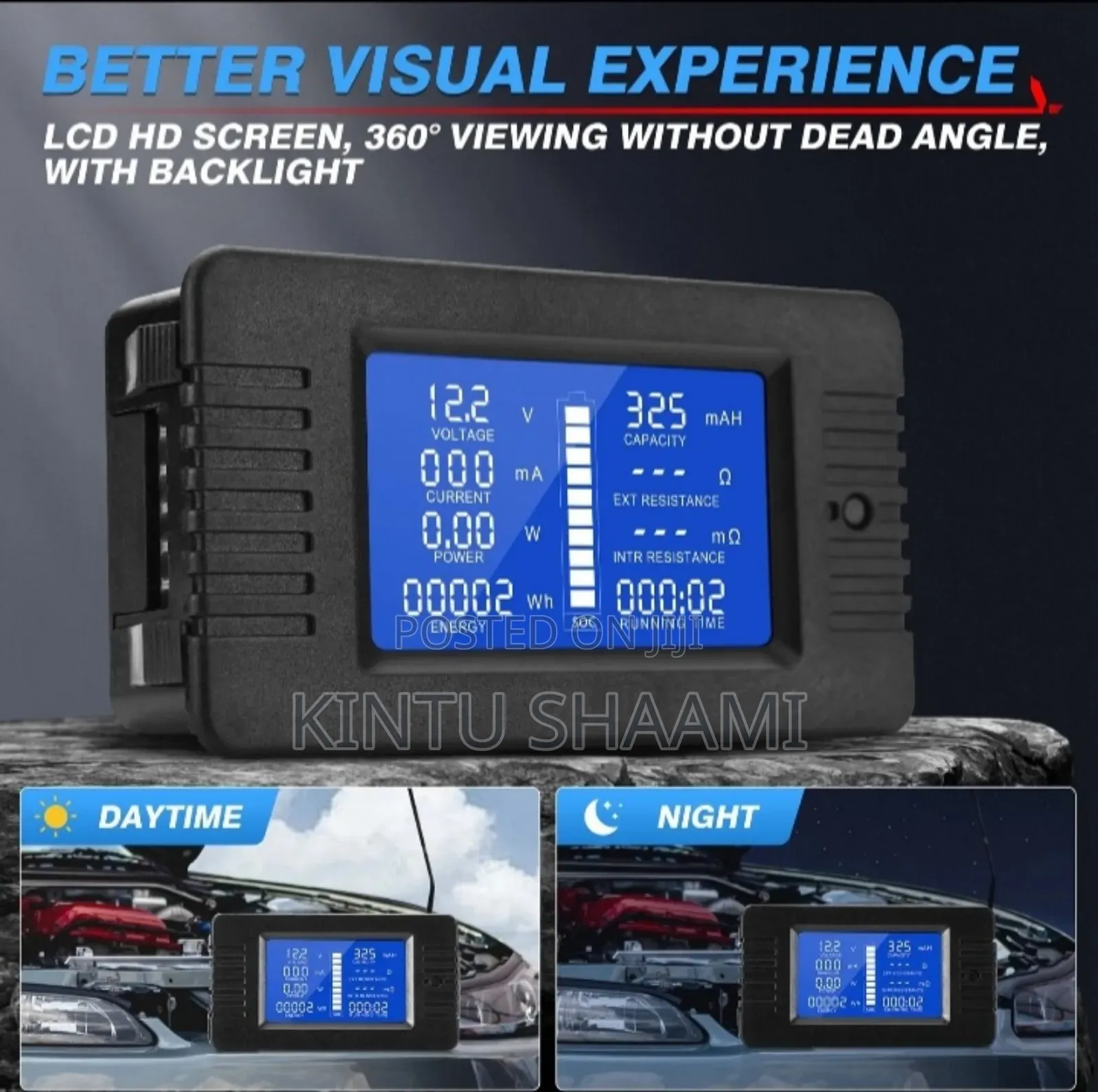 200v 200a Dc Battery Monitor Voltmeter Current Meter For Solar Systems