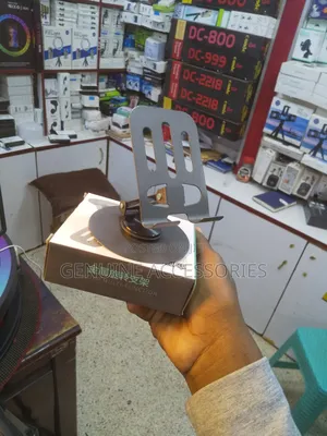 Foldable Metallic Desktop Phone Holder
