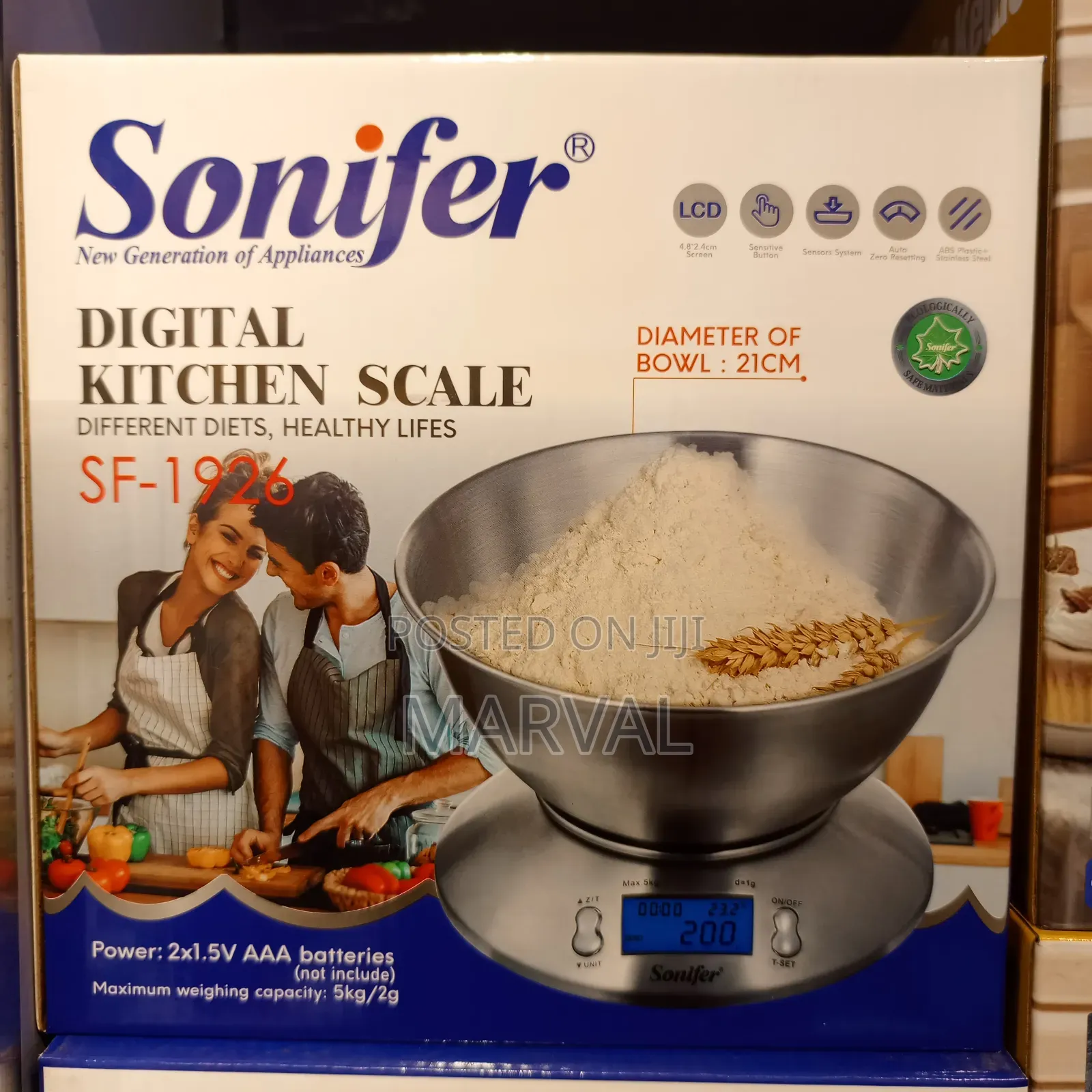Sonifer Sf-1926 Digital Kitchen Scale.