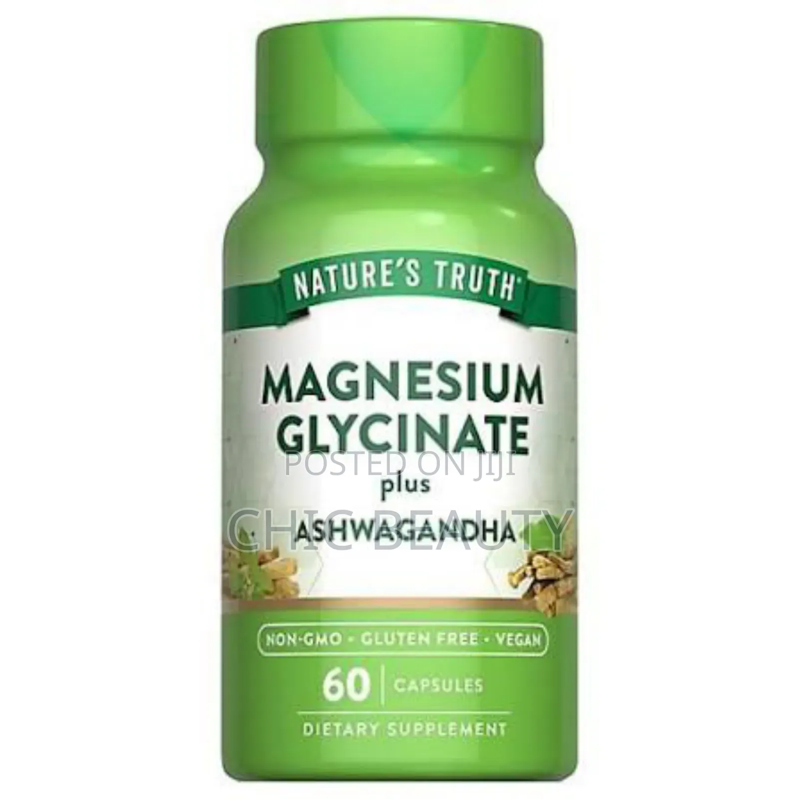 Nature's Truth Magnesium Glycinate Plus Ashwagandha 60 Capsules