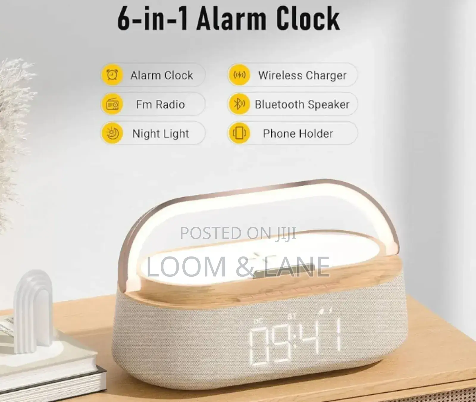 6in1 Multifunction Alarm Clock