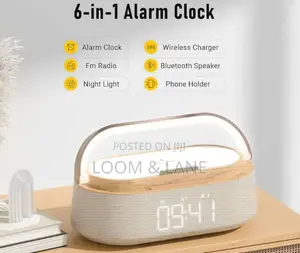 6in1 Multifunction Alarm Clock