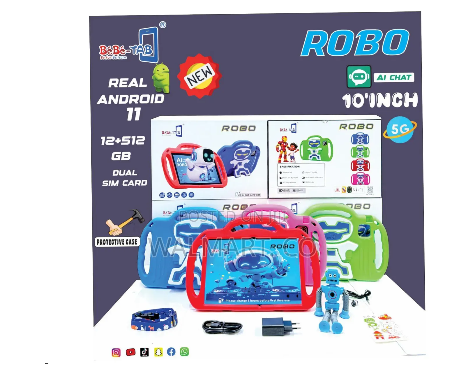 Bebe Tablet Robo 10 Inches With Simcard