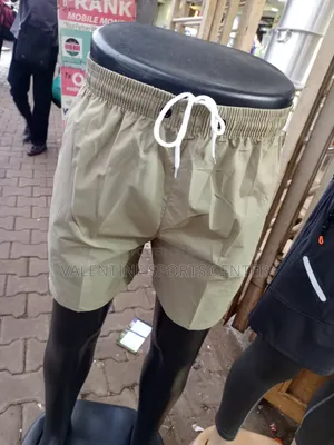 Cream Short Gym Wears Original Material