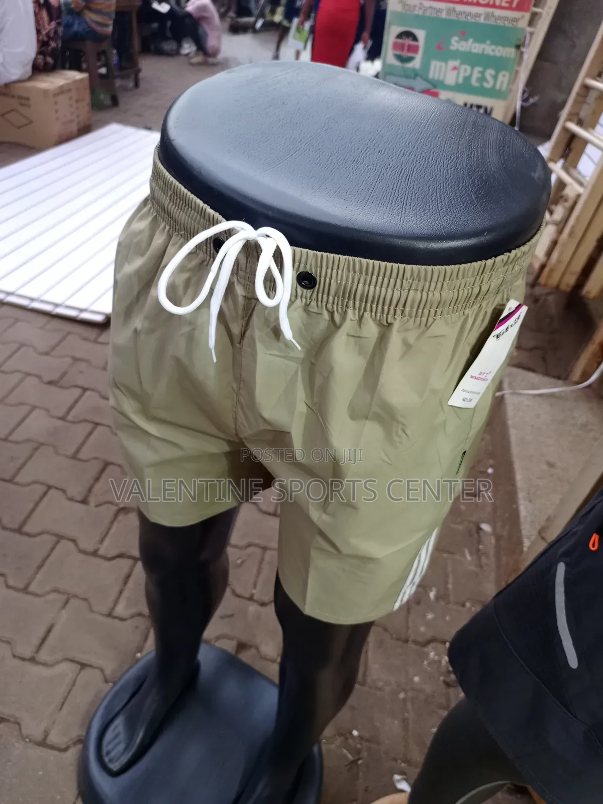 Cream Short Gym Wears Original Material