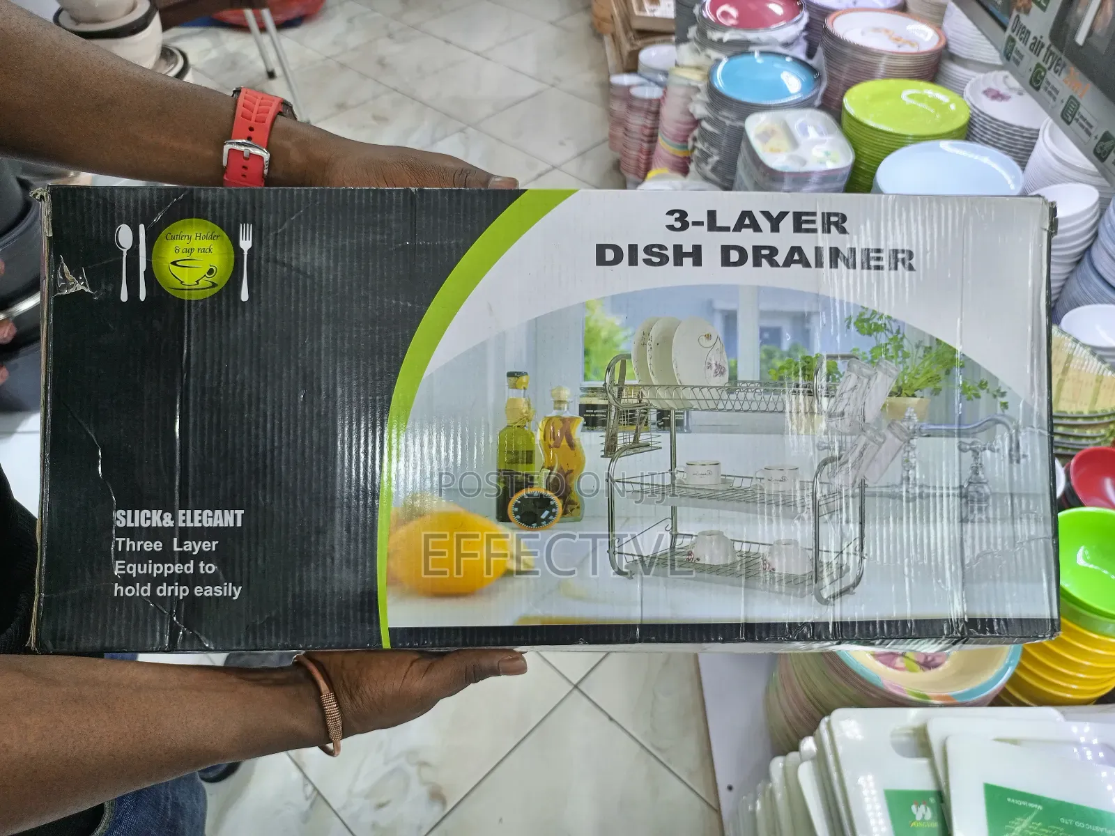 Slick Elegant 3-Layer Dish Drainer