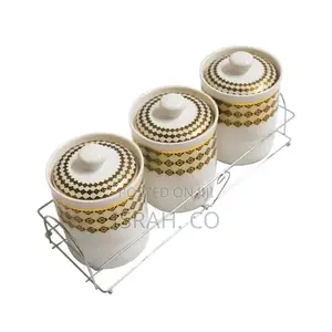 Ceramic Jars for Kitchen Storage With Ceramic Lids