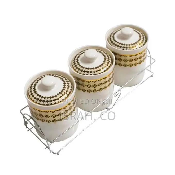 Ceramic Jars for Kitchen Storage With Ceramic Lids