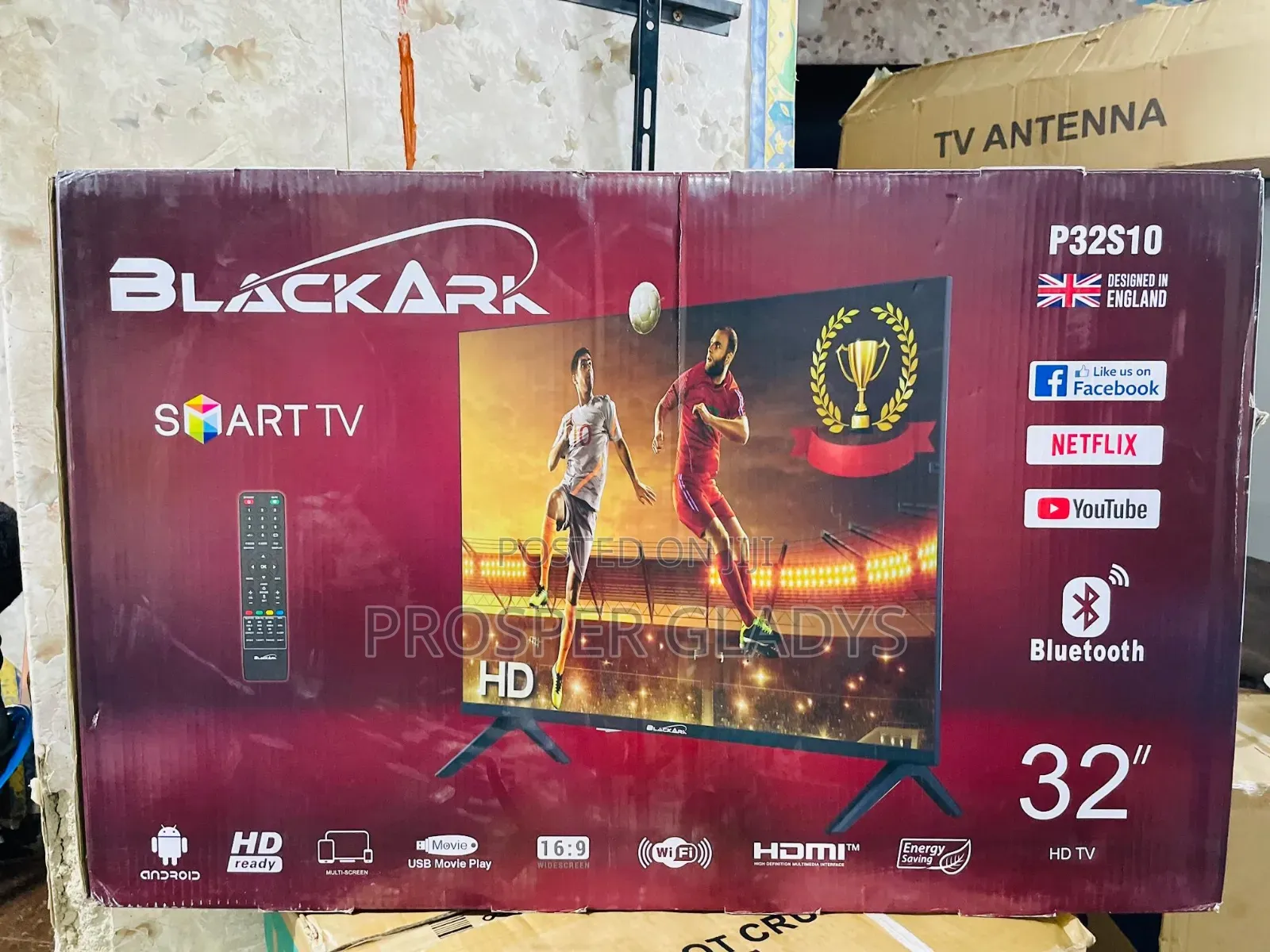 32 Black Ark Smart Digital Flat Screen Flameless