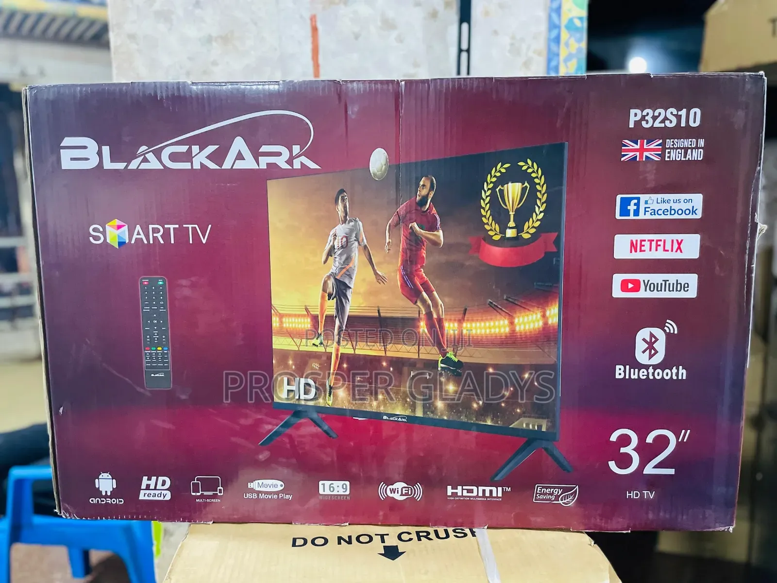 32 Black Ark Smart Digital Flat Screen Flameless