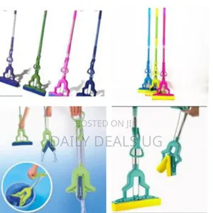 27 Cm Pva Flat Sponge Mop for Floor Cleaning, Stainless Steel