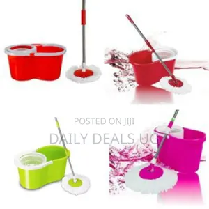 Other 360 Spin Magic Mop With Bucket - Multicolor