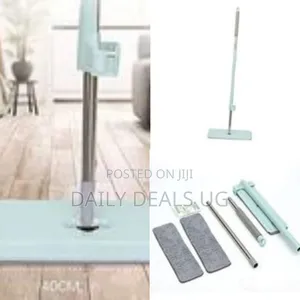 Hand-Free Flat Mop, Lazy Drag and Drop Artifact-Blue