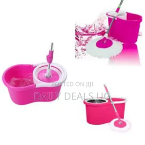 Other 360 Spin Magic Mop With Bucket - Pink