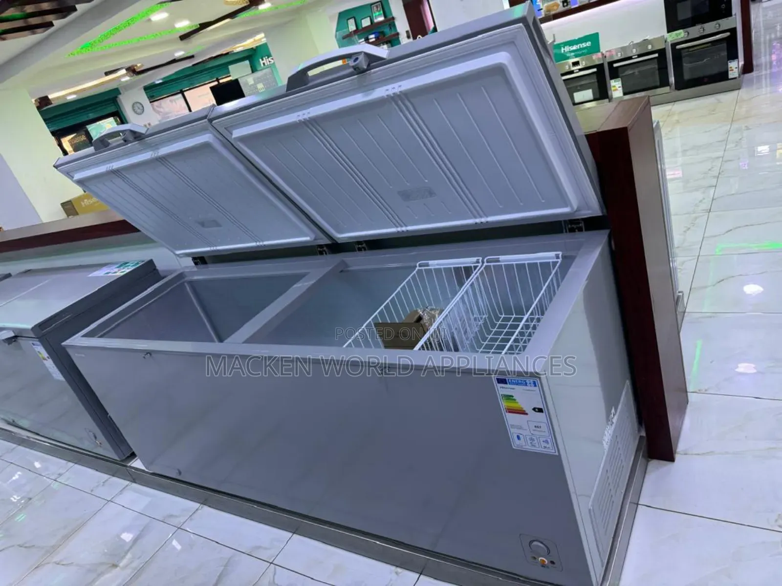 Hisense 940 Liters Double Door Freezer