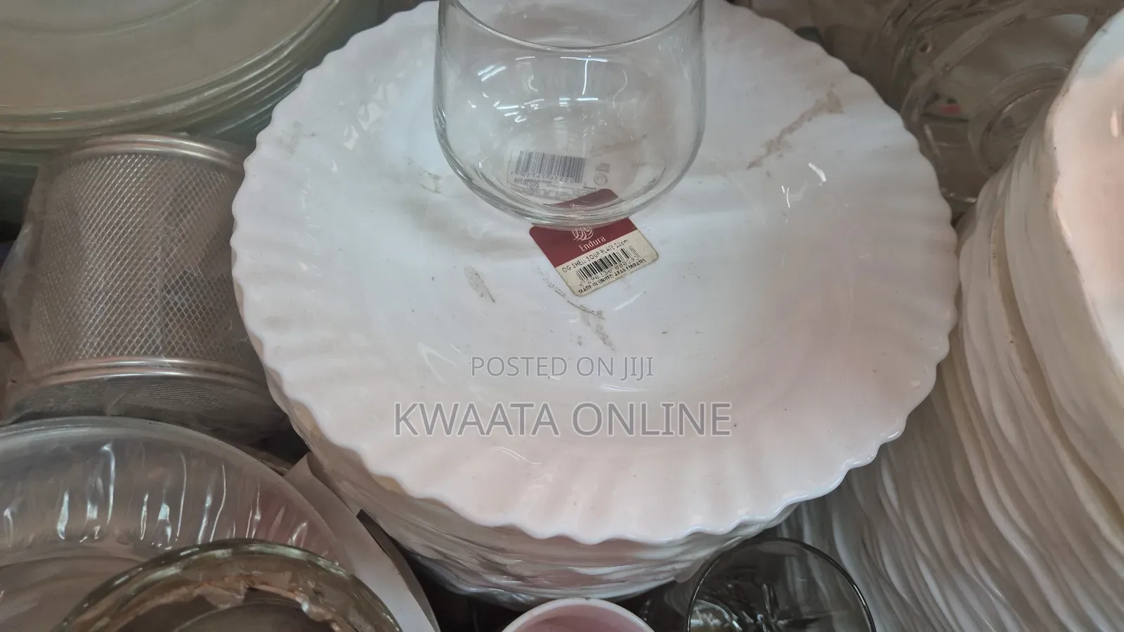 6 Piece Luminarc Dish White Plate, Various Designs