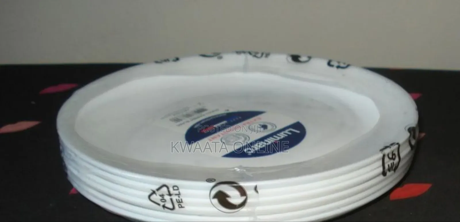 6 Piece Luminarc Dish White Plate, Various Designs