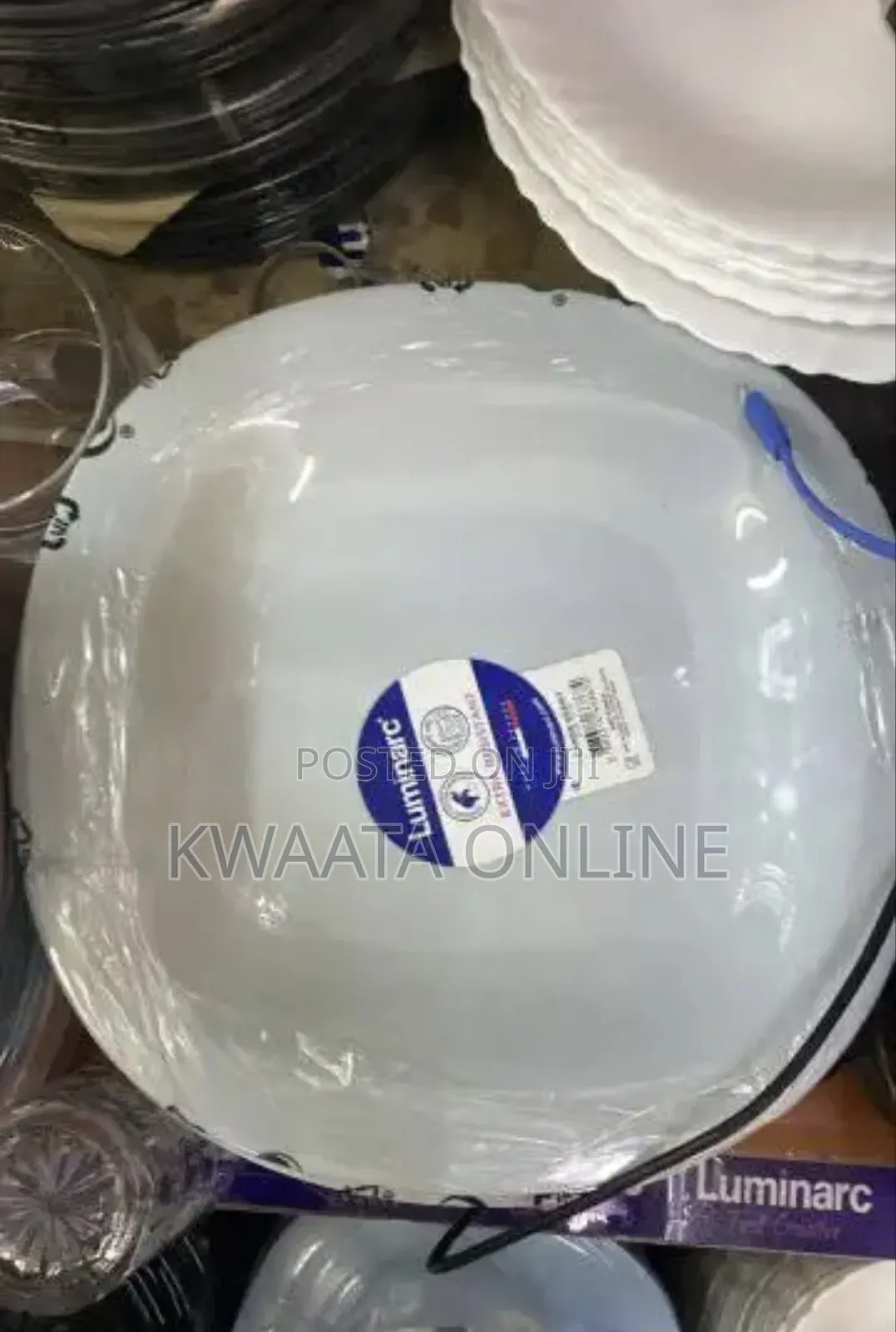 6 Piece Luminarc Dish White Plate, Various Designs