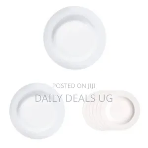 Luminarc 6 Pieces of Luminarc Round Plain Design Plates -White