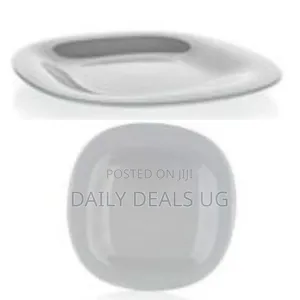 Luminarc 6 Pieces of Luminarc Square Plain Design Side Plates - Grey