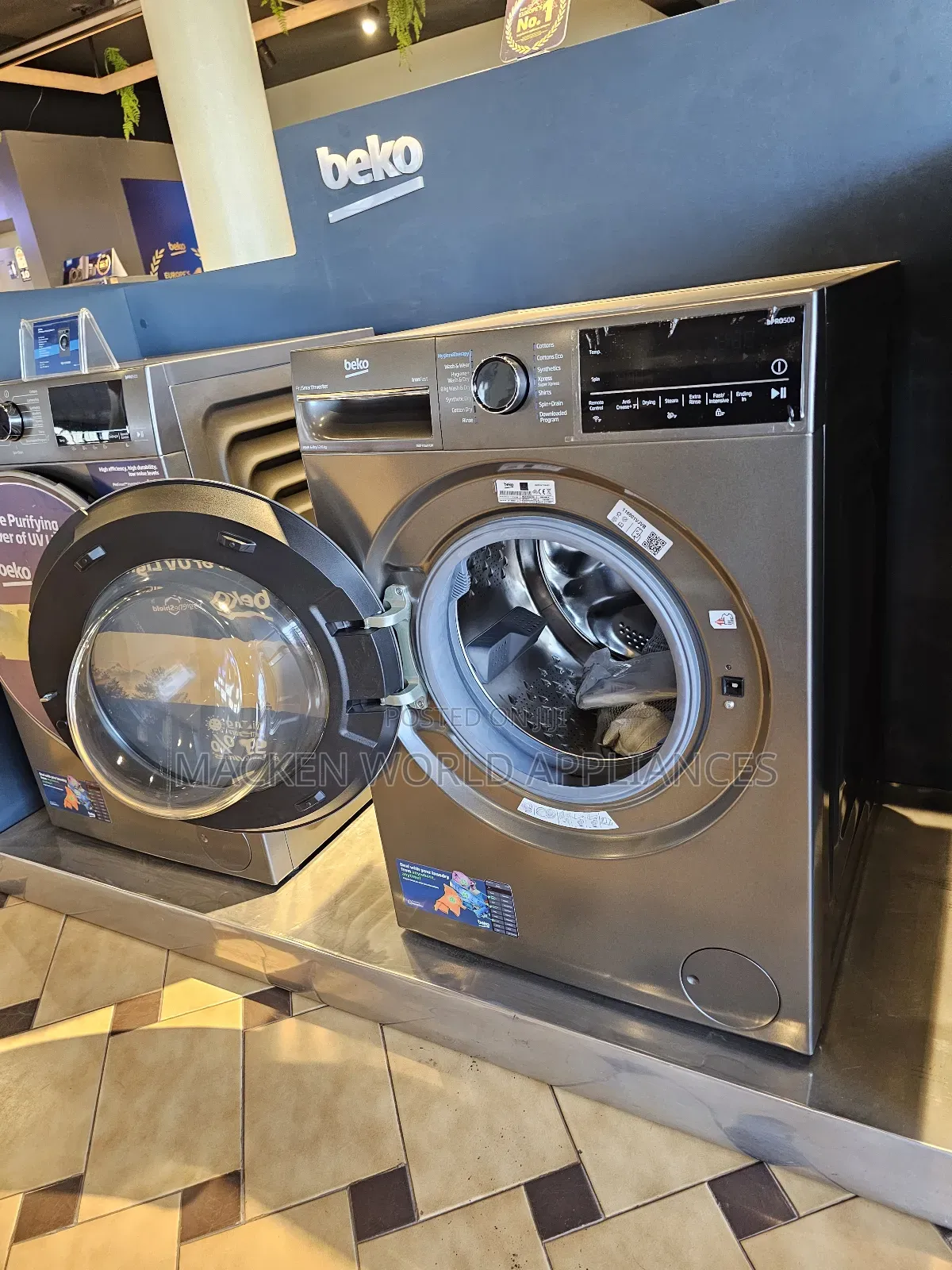12kg/8kg Beko Washer Dryer Washing Machine Front Loader Fully Auto