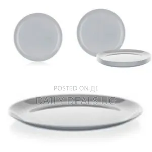 Luminarc 6 Pieces of Luminarc Round Plain Design Dinner Plates - Grey