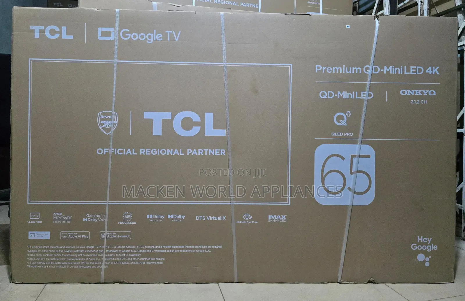 TCL 65 Inch Qd-Miniled Smart Google Tv, 65c6ks (2025 Model)