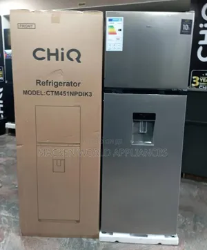 Chiq 451l Double Door With Water Dispenser Frost-Free Fridge New