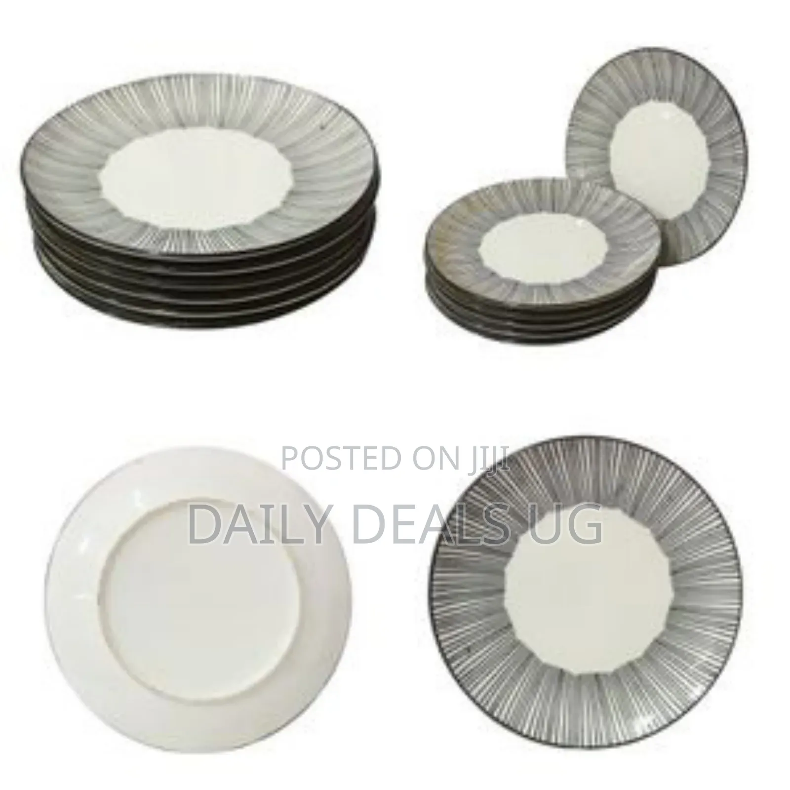 6 PCS Line Plates - Black/White