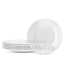 Luminarc 6 Pieces of Plain Self Design Dinner Plates - White