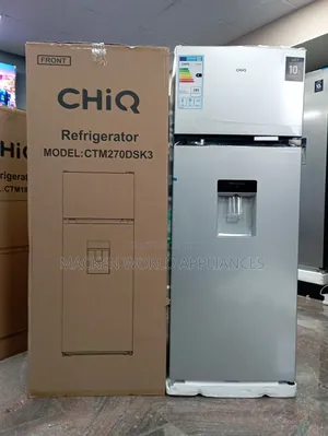 Chiq 270l Double Door With Water Dispenser