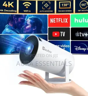 Portable Projector With Wifi 6 And Bluetooth 5.2