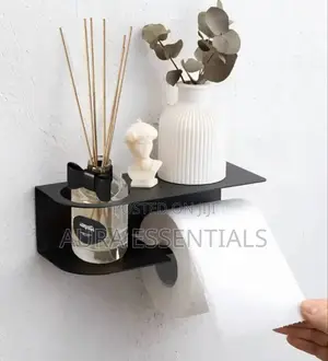Wall-mounted Toilet Paper Holder  Black