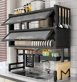 100cm 2-tier Over-the-sink Dish Drying Rack
