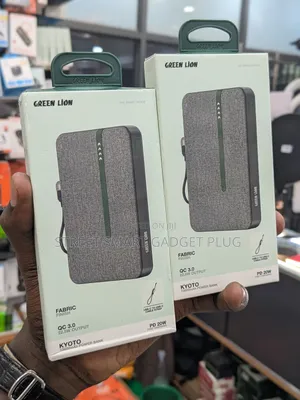 Green Kyoto Fabric Textured Powerbank 10000mah