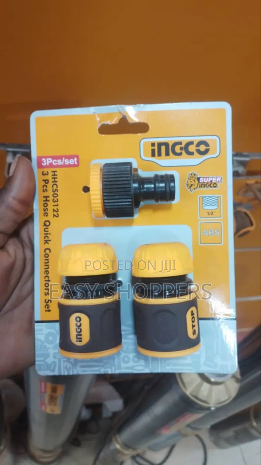 Ingco 3pcs Hose Quick Connectors Set