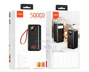 Moxom 50,000mah 22.5w LCD Display Power Bank