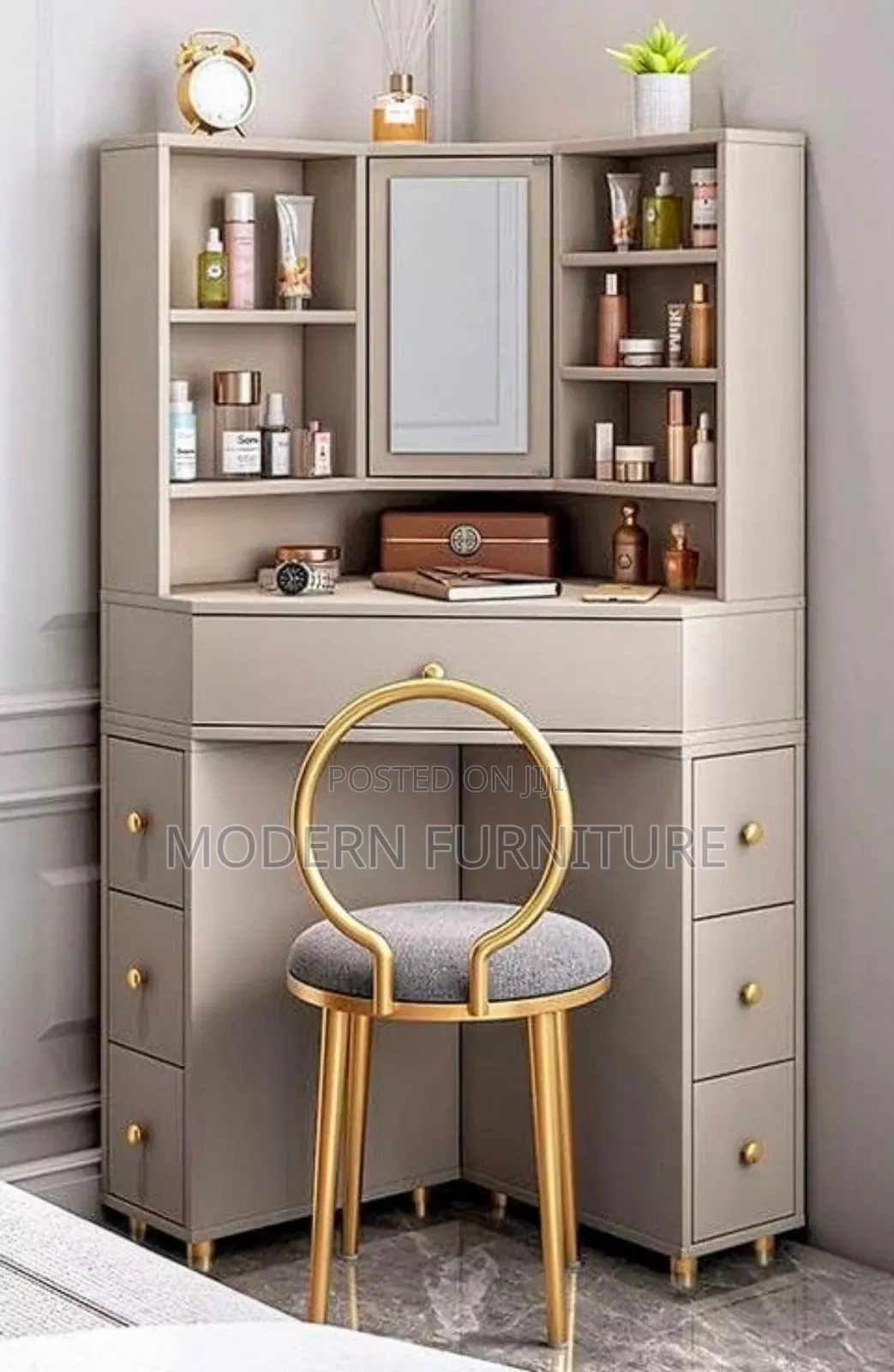 Modified Modern Makeup Table
