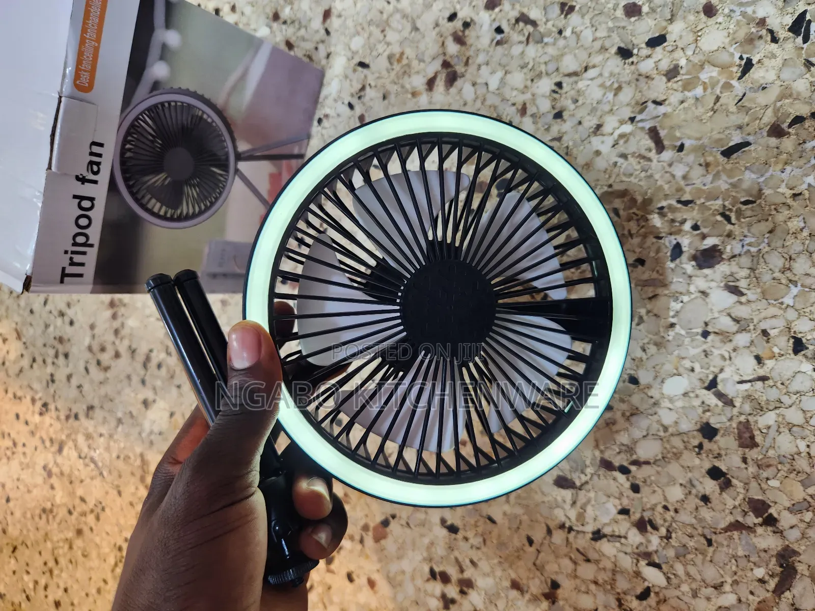 Portable Fan With Led Lights