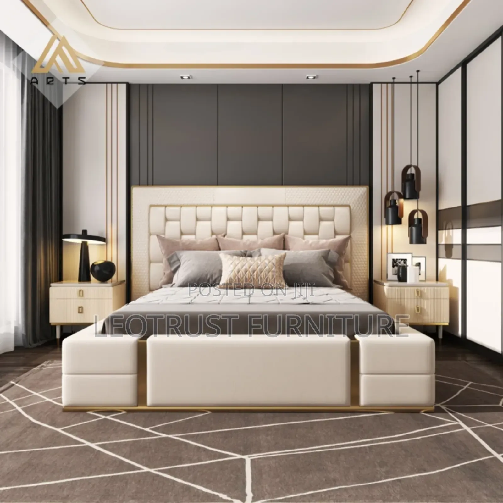 5by6 Bed in Cream Cheese Good