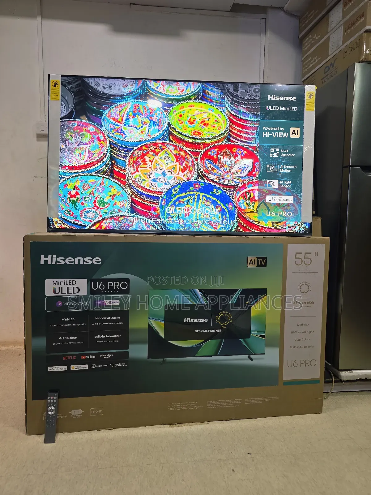 Hisense Miniled Uled- Quantum Dot Display Ai 55inches Smart Vidaa Tv