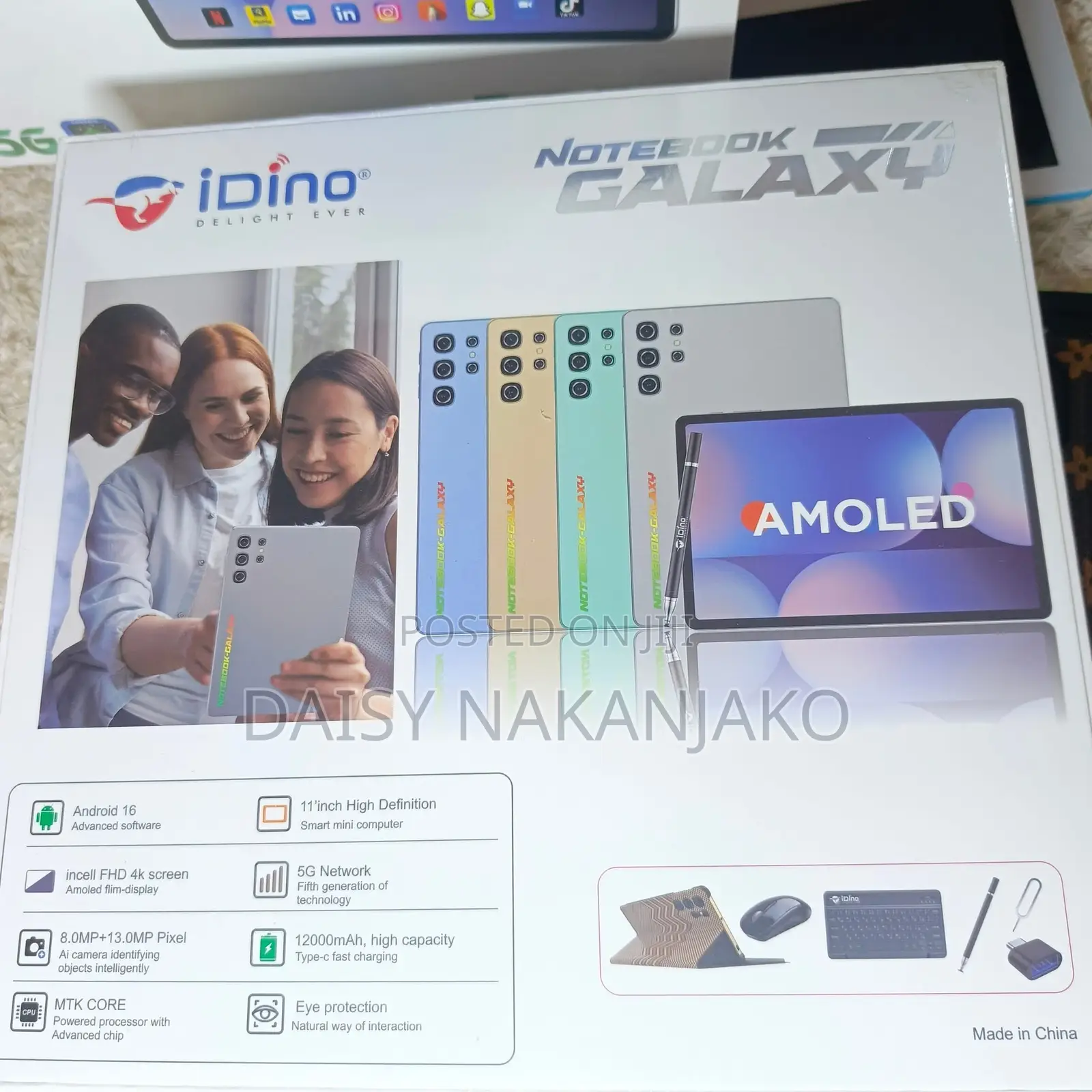 New Idino Notebook Galaxy 512 GB Blue